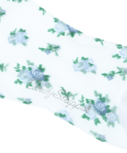 Candy Stripper（キャンディストリッパー）の「FLORAL SHEER ソックス（ソックス/靴下・レディース・ブラック/クリア・FREE）」の5枚目の写真