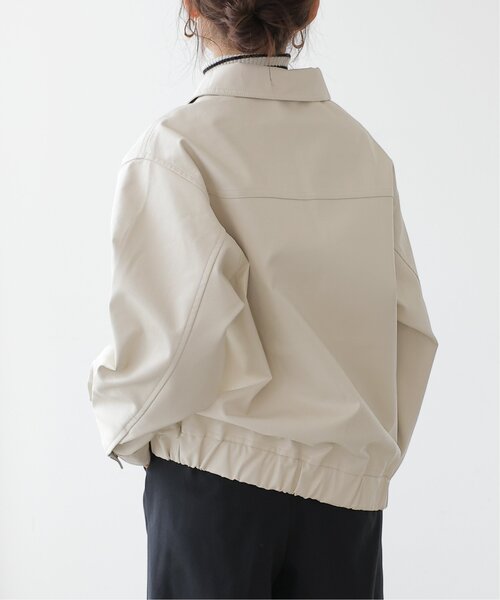 frames RAY CASSIN（フレームスレイカズン）の「合皮ブルゾン（ブルゾン・レディース・ブラック/ダークブラウン/キナリ・FREE）」の17枚目の写真