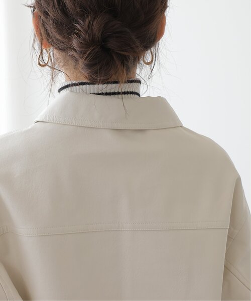 frames RAY CASSIN（フレームスレイカズン）の「合皮ブルゾン（ブルゾン・レディース・ブラック/ダークブラウン/キナリ・FREE）」の18枚目の写真