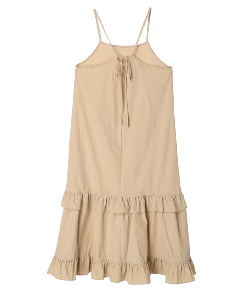 earth music&ecology(アースミュージックアンドエコロジー)の「ティアードキャミワンピース(ワンピース・レディース・ベージュ/ブラック・FREE)」の10枚目の写真