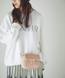 un dix cors | チェーンベロアキルティングバッグ(ショルダーバッグ)