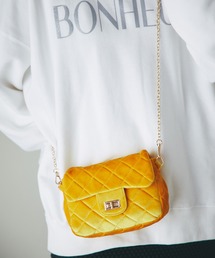 un dix cors | チェーンベロアキルティングバッグ(ショルダーバッグ)