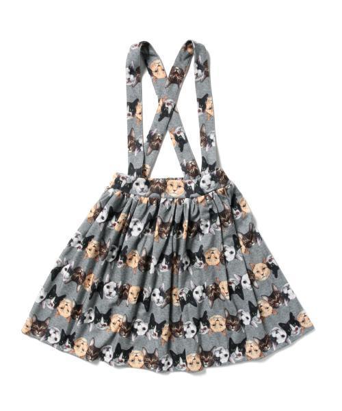 mmts（マミタス）の「mmts / 猫ボーダー サス付 スカート（スカート・レディース・グレー・ONE SIZE）」の17枚目の写真