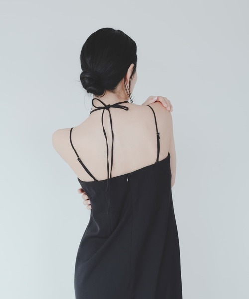 美品 ♡ ブラックワンピース MISCH MASCH ワンピース 2025秋冬新作 クロシェ風透かし柄ニット