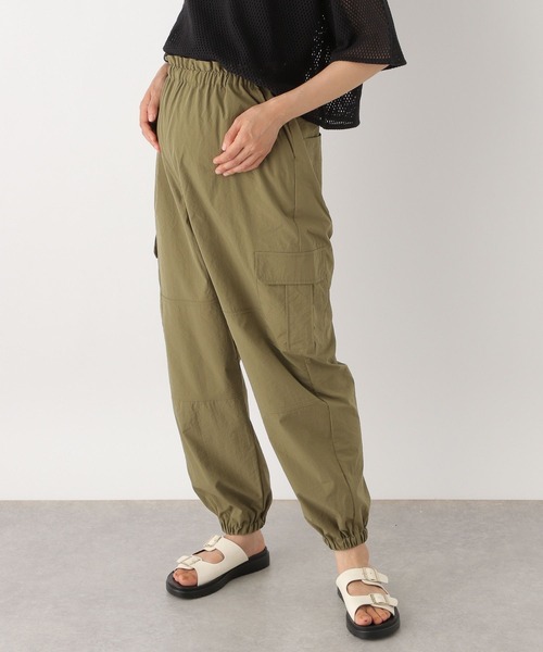 LEPSIM（レプシィム）の「【産前・産後対応】マタニティ／ミリタリーカーゴパンツ　963178（マタニティウェア/グッズ・レディース・ブラック/カーキ・FREE）」の2枚目の写真