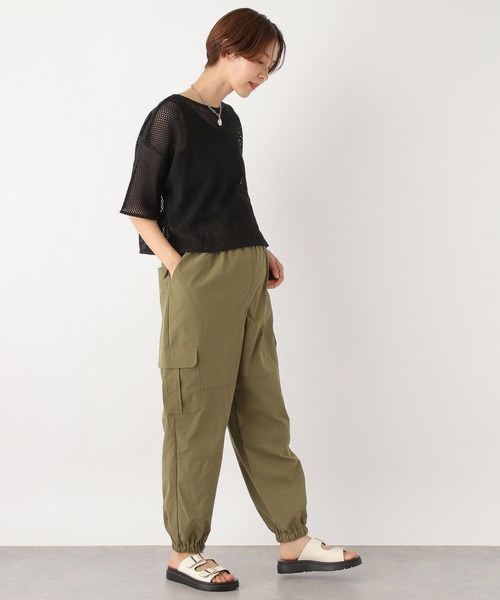 LEPSIM（レプシィム）の「【産前・産後対応】マタニティ／ミリタリーカーゴパンツ　963178（マタニティウェア/グッズ・レディース・ブラック/カーキ・FREE）」の9枚目の写真