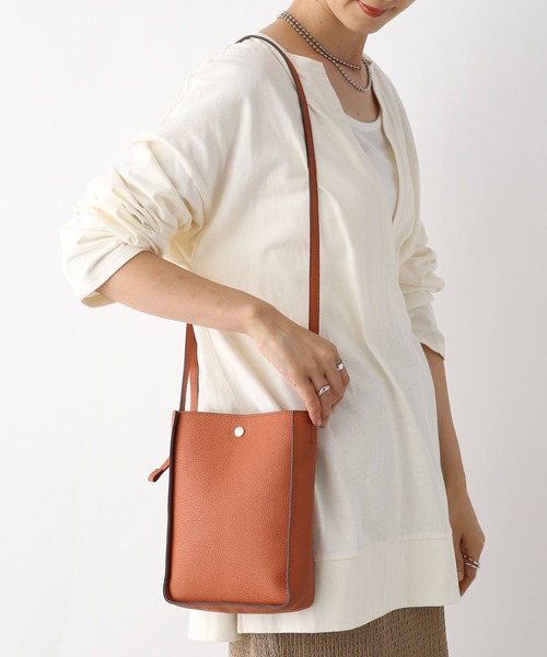 LEPSIM（レプシィム）の「フェイクレザーミニショルダー　909102（ショルダーバッグ・レディース・ゴールド/オレンジ/ブラック/アイボリー・ONE SIZE）」の3枚目の写真