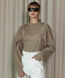 PRANK PROJECT | 【23AUTUMN先行予約商品】トロンプルイユジップニットボディスーツ / Trampe l'oeil Zip Knit Bodysuit(ニット/セーター)