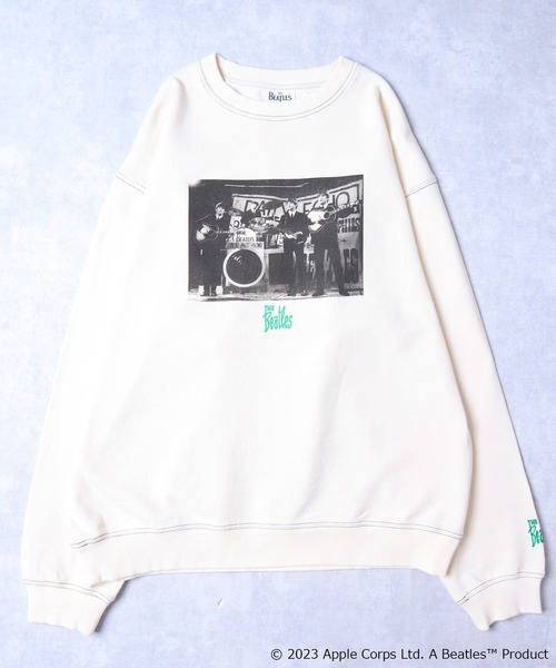 The Beatles(ザビートルズ)の「【THE BEATLES / ザ ビートルズ】フォトプリントスウェットプルオーバー(スウェット・レディース・チャコールグレー/オフホワイト・X-LARGE/LARGE/MEDIUM)」の16枚目の写真