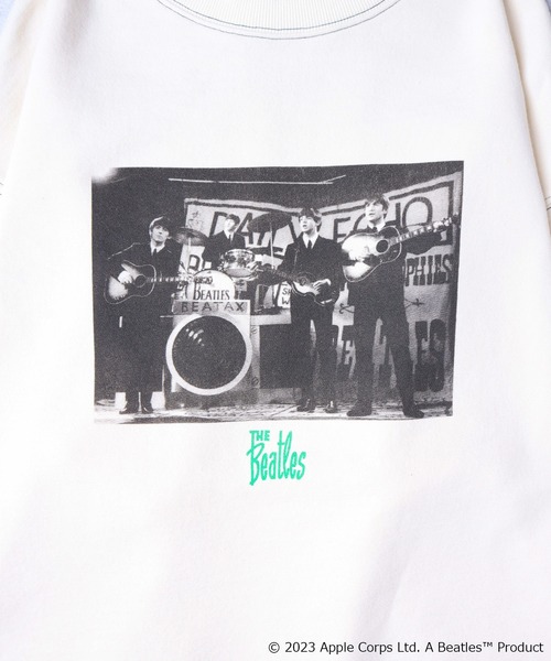 The Beatles(ザビートルズ)の「【THE BEATLES / ザ ビートルズ】フォトプリントスウェットプルオーバー(スウェット・レディース・チャコールグレー/オフホワイト・X-LARGE/LARGE/MEDIUM)」の4枚目の写真
