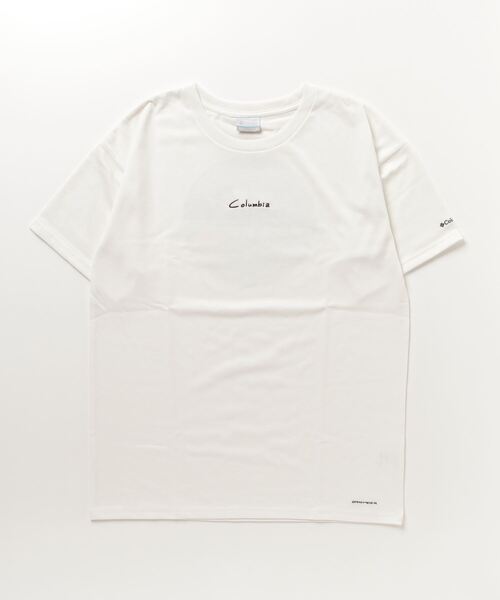 Columbia(コロンビア)の「コロンビア ウィメンズレイクトゥーアベニューハーフスリーブチュニック(Tシャツ/カットソー・レディース・ブラック×ブルー/ホワイト×ブルー・L/M/S/XL)」の2枚目の写真