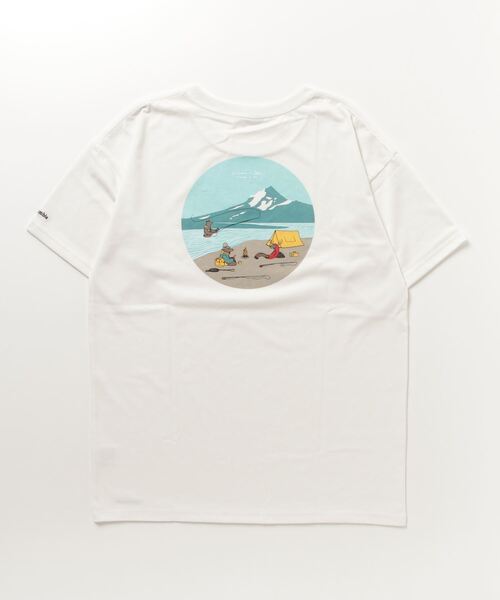 Columbia(コロンビア)の「コロンビア ウィメンズレイクトゥーアベニューハーフスリーブチュニック(Tシャツ/カットソー・レディース・ブラック×ブルー/ホワイト×ブルー・L/M/S/XL)」の3枚目の写真