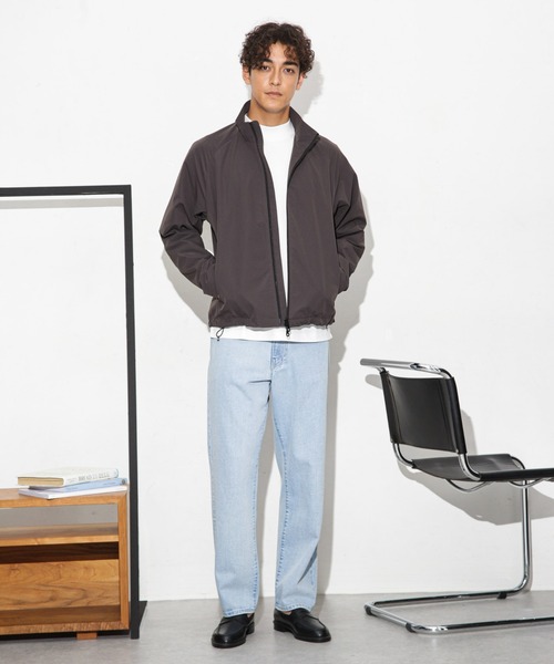 NANO universe(ナノユニバース)の「アンチスメルモックネックTシャツ 長袖(Tシャツ/カットソー・メンズ・ブルーグリーン/ホワイト/モカ/スミクロ・S/M/L/XL)」の10枚目の写真