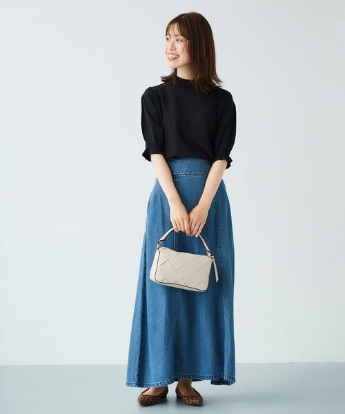 le.coeur blanc（ルクールブラン）の「デニムフレアロングスカート（デニムスカート・レディース・ブルー/ブラック・36/38）」の15枚目の写真