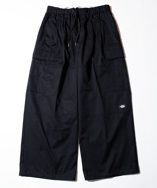 FREAK'S STORE(フリークスストア)の「限定展開 Dickies×FREAK'S STORE/ディッキーズ 別注 ワイドシルエット ダブルニー イージーカーゴパンツ(カーゴパンツ・メンズ・ブラック/オリーブ・SMALL/MEDIUM/LARGE)」の19枚目の写真
