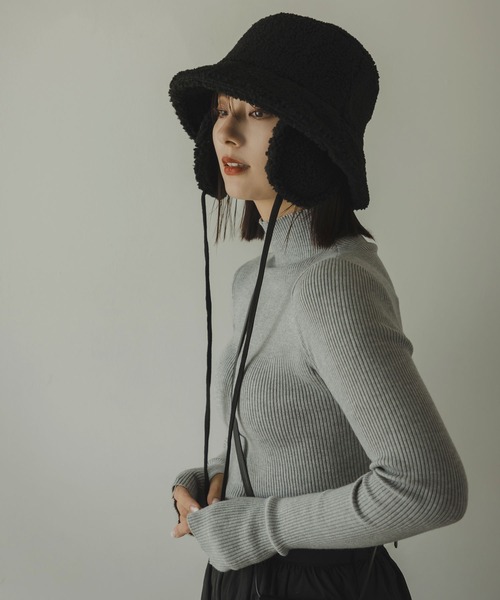 rectangle（レクタングル）の「イアマフボアバケットハット（ハット・レディース・ブラック/モカ/アイボリー・FREE）」の18枚目の写真