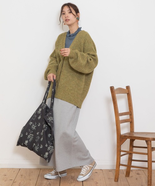 【セール】あぜ編みVネックカーディガン（ニット/セーター）｜POU DOU DOU（プードゥドゥ）