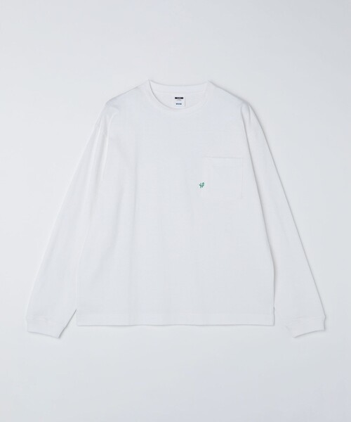 SHIPS（シップス）の「【WEB限定】SHIPS:〈汗染み防止加工〉ワンポイントロゴ ビッグシルエットヘビーウェイトTシャツ（Tシャツ/カットソー・メンズ・グレー/ベージュ/ネイビー/ホワイト/ブラック/ホワイト系/チャコールグレー/オフホワイト・MEDIUM/X-LARGE/LARGE/SMALL）」の14枚目の写真