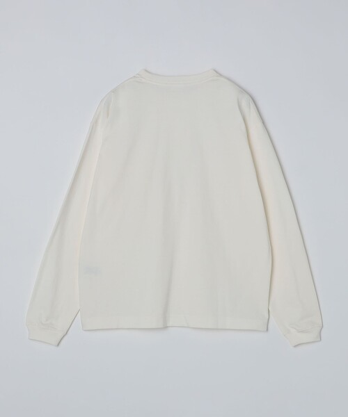 SHIPS（シップス）の「【WEB限定】SHIPS:〈汗染み防止加工〉ワンポイントロゴ ビッグシルエットヘビーウェイトTシャツ（Tシャツ/カットソー・メンズ・グレー/ベージュ/ネイビー/ホワイト/ブラック/ホワイト系/チャコールグレー/オフホワイト・MEDIUM/X-LARGE/LARGE/SMALL）」の9枚目の写真