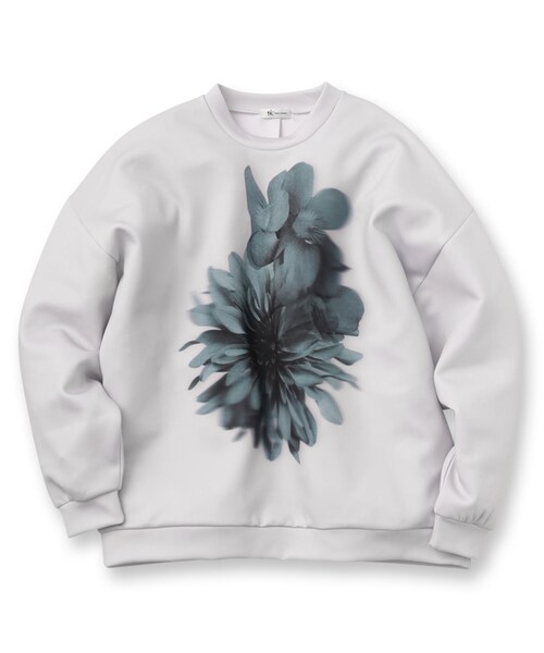 tk.TAKEO KIKUCHI（ティーケータケオキクチ）の「◆アソートフラワービッグカットソー（Tシャツ/カットソー・メンズ・ブラック系/グレー系/グレー系1/ブラック系1・02/03）」の5枚目の写真