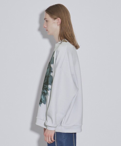 tk.TAKEO KIKUCHI（ティーケータケオキクチ）の「◆アソートフラワービッグカットソー（Tシャツ/カットソー・メンズ・ブラック系/グレー系/グレー系1/ブラック系1・02/03）」の7枚目の写真