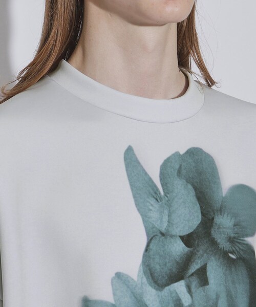 tk.TAKEO KIKUCHI（ティーケータケオキクチ）の「◆アソートフラワービッグカットソー（Tシャツ/カットソー・メンズ・ブラック系/グレー系/グレー系1/ブラック系1・02/03）」の9枚目の写真