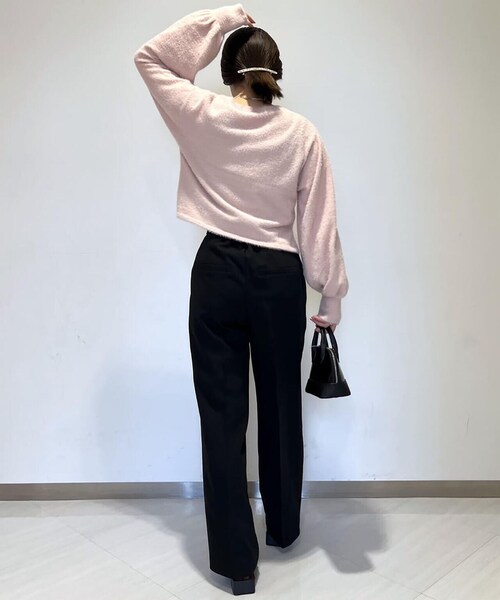 FREE'S MART（フリーズマート）の「◆＜セットアップ対応＞タックワイドパンツ（スラックス・レディース・グレー系その他/ブラウン/ブラック/ブラウン系その他・X-SMALL/SMALL/MEDIUM）」の15枚目の写真