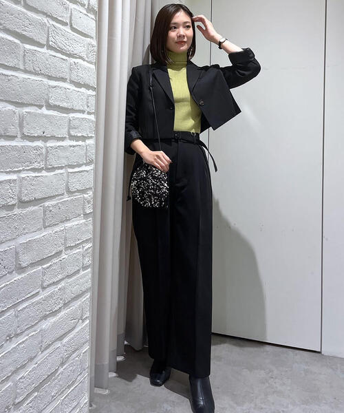 FREE'S MART（フリーズマート）の「◆＜セットアップ対応＞タックワイドパンツ（スラックス・レディース・グレー系その他/ブラウン/ブラック/ブラウン系その他・X-SMALL/SMALL/MEDIUM）」の16枚目の写真