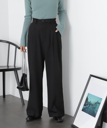 ◆＜セットアップ対応＞タックワイドパンツ