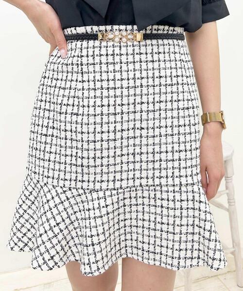 INGNI（イング）の「パール／バックルゴムベルトA（ベルト・レディース・ブラック/アイボリー・ONE SIZE）」の8枚目の写真