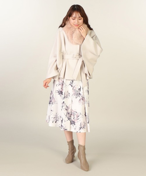 LAISSE PASSE（レッセパッセ）の「【尾州織】ケープコート（その他アウター・レディース・キナリ/ブラック・SMALL/MEDIUM）」の19枚目の写真