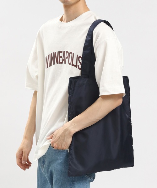 GLOBAL WORK Smile Seed Store（グローバルワーク スマイルシードストア）の「ベーシックトート/撥水/185295（トートバッグ・レディース・ベージュ/ネイビー/ブラック・FREE）」の3枚目の写真