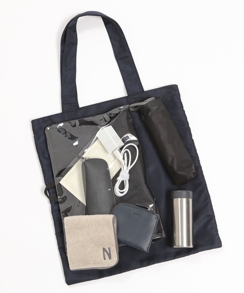 GLOBAL WORK Smile Seed Store（グローバルワーク スマイルシードストア）の「ベーシックトート/撥水/185295（トートバッグ・レディース・ベージュ/ネイビー/ブラック・FREE）」の5枚目の写真