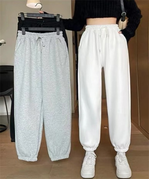 Dream garden（ドリームガーデン）の「スウェットパンツ（スウェットパンツ・レディース・ブラック/ホワイト/杢グレー・L/M/XL）」の9枚目の写真