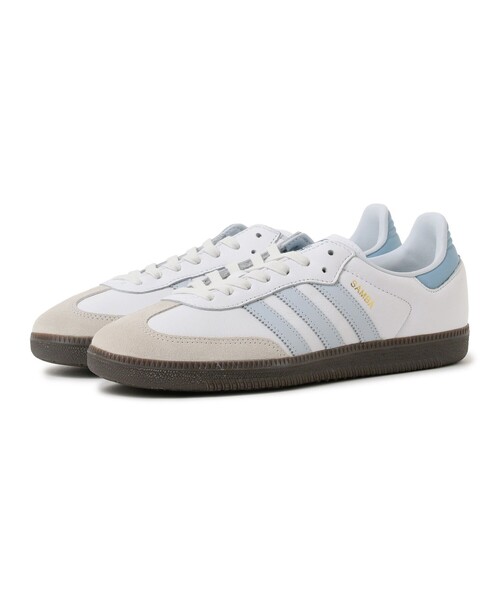 adidas Samba OG グレー/ブルー スニーカー SAMBA スニーカー adidas OG アディダス サンバ オージー