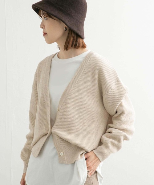 URBAN RESEARCH DOORS グレー USAコットン カーディガン URBAN RESEARCH DOORS グレー USAコットン カーディガン