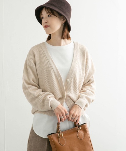 「URBAN RESEARCH DOORS」 カーディガン MEDIUM ベージュ レディース URBAN RESEARCH DOORS 「URBAN DOORS」 ニットカーディガン