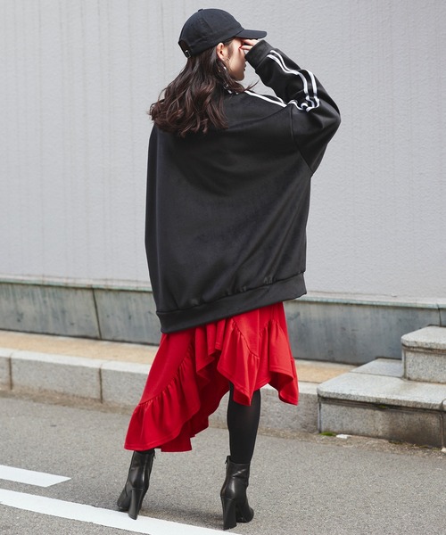 Narcissus（ナルシス）の「【Narcissus】アシメフリルスカート（スカート・レディース・ブラック/レッド・FREE）」の16枚目の写真
