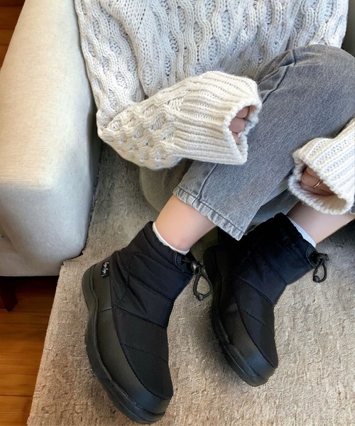 Sugar Sugar（シュガーシュガー）の「スノーブーツ 撥水 生活用防水設計 超軽量 レイン【SUGAR SUGARシュガーシュガー】（ブーツ・レディース・カーキ/ブラック・S/M/L/LL）」の7枚目の写真