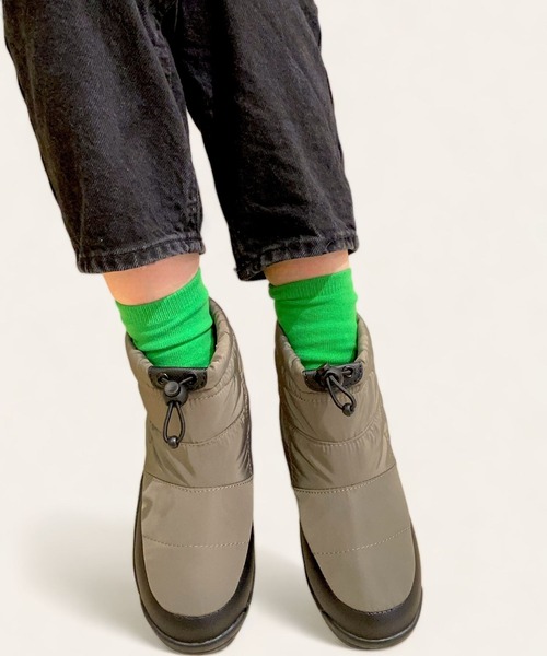 Sugar Sugar（シュガーシュガー）の「スノーブーツ 撥水 生活用防水設計 超軽量 レイン【SUGAR SUGARシュガーシュガー】（ブーツ・レディース・カーキ/ブラック・S/M/L/LL）」の22枚目の写真