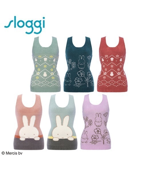 Sloggi（スロギー）の「スロギー ミッフィーコラボ あったか インナートップ sloggi G062 TOP（インナーウェア/肌着・レディース・グリーン/ネイビー/バイオレット/グレー/レッド/ピンク・ML）」の20枚目の写真