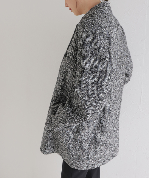 クチュールドアダムCottage coatオーバーサイズダブルジャケット COUTURE D'ADAM - COUTURE D'ADAM Cottage coat クチュールドア
