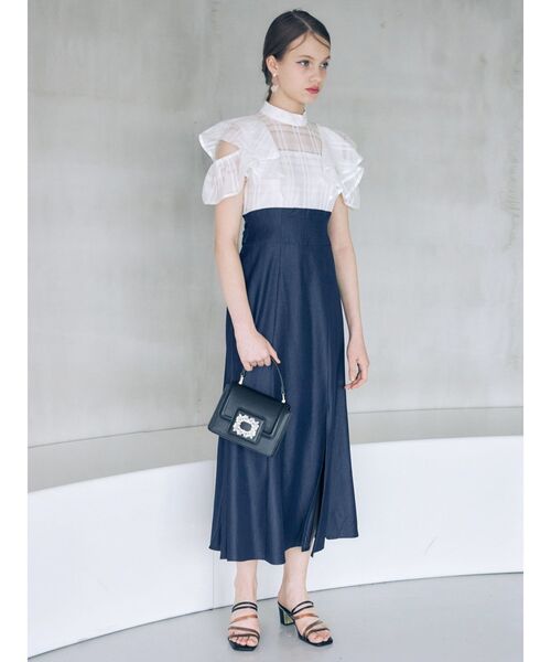 MERCURYDUO（マーキュリーデュオ）の「2WAYクリアヒールサンダル（サンダル・レディース・オフホワイト/ブラック/クリア/アイボリー・36/38）」の5枚目の写真