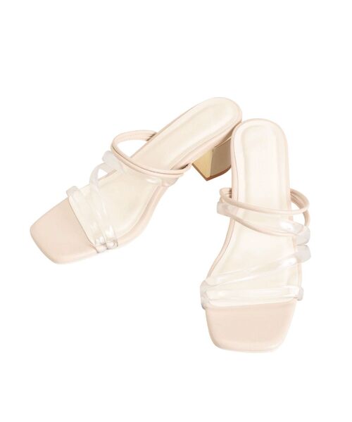 MERCURYDUO（マーキュリーデュオ）の「2WAYクリアヒールサンダル（サンダル・レディース・オフホワイト/ブラック/クリア/アイボリー・36/38）」の20枚目の写真