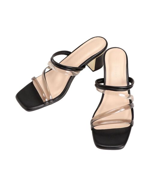 MERCURYDUO（マーキュリーデュオ）の「2WAYクリアヒールサンダル（サンダル・レディース・オフホワイト/ブラック/クリア/アイボリー・36/38）」の21枚目の写真