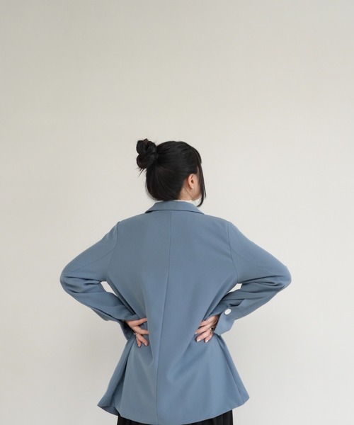 Uenui（ウニュイ）の「falling apart jacket（テーラードジャケット・レディース・ブラック/ブルー・FREE）」の7枚目の写真