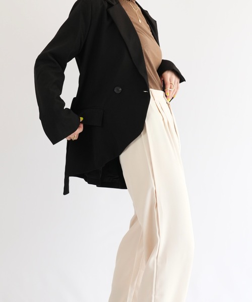 Uenui（ウニュイ）の「falling apart jacket（テーラードジャケット・レディース・ブラック/ブルー・FREE）」の11枚目の写真