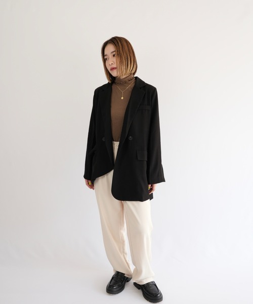 Uenui（ウニュイ）の「falling apart jacket（テーラードジャケット・レディース・ブラック/ブルー・FREE）」の14枚目の写真