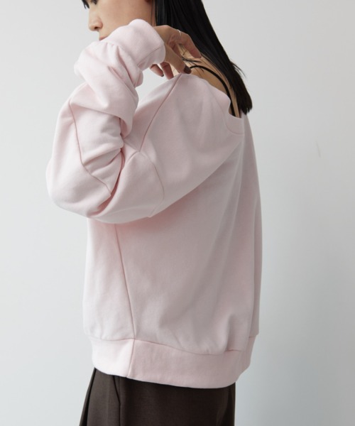 Aunt Marie's（アントマリーズ）の「オーバーサイズバックオープンスウェット（スウェット・レディース・ピンク/チャコールグレー/ナチュラル・FREE）」の20枚目の写真