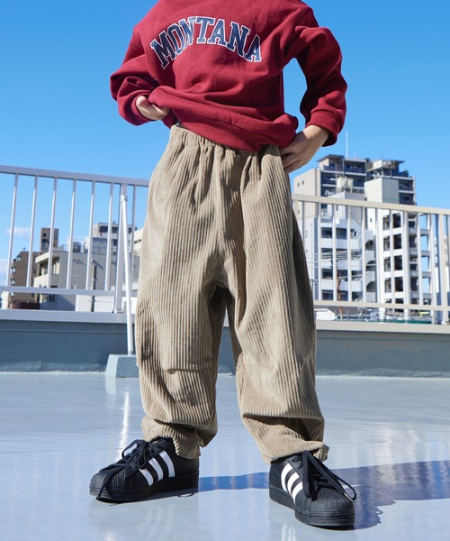 PAIRMANON STREET（ペアマノンストリート）の「【PAIRMANON STREET】コーデュロイ サーカス バルーン シルエット パンツ（その他パンツ・キッズ・グリーン/オフホワイト/ベージュ/ブラック/オリーブ・140/130/150/90/110/120/100）」の11枚目の写真